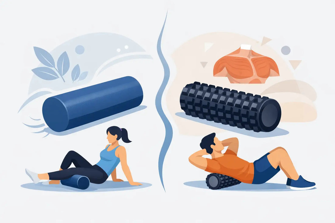 Massagerolle oder Faszienrolle - der Unterschied